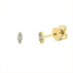 Ohrstecker Gelbgold 18kt 0,07 Diamantschmuck mit 6 Diamanten - 2T773