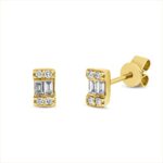 Ohrstecker Gelbgold 18kt 0,17 Diamantschmuck mit 12 Diamanten - 2T851