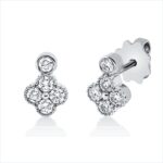 Ohrstecker Weißgold 18kt 0,41 Diamantschmuck mit 10 Diamanten - 2U147