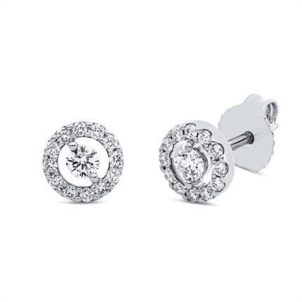 Ohrstecker Weißgold 18kt 0,27 Diamantschmuck mit 26 Diamanten - 2U152