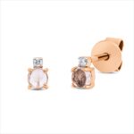 Ohrstecker 4er-Krappe Rosegold 18kt 0,02 Diamantschmuck Farbstein 0,31 ct - 2U189