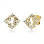 Ohrstecker Gelbgold 18kt 0,58 Diamantschmuck mit 32 Diamanten - 2U596