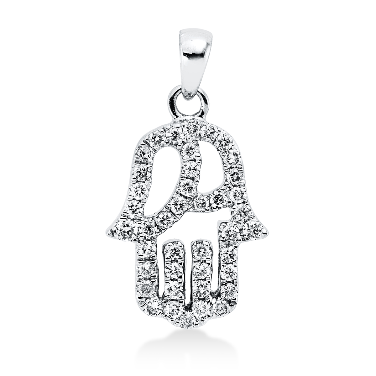 3H843W Anhänger Weißgold 18kt 0,18 Diamantschmuck mit 41 Diamanten - 3H843 – Bild 1