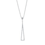 Collier Weißgold 18kt 0,18 Diamantschmuck mit 81 Diamanten - 4J335