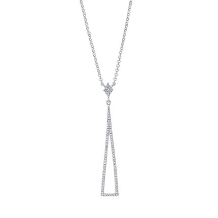 Collier Weißgold 18kt 0,18 Diamantschmuck mit 81 Diamanten - 4J335