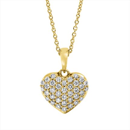 Collier Gelbgold 18kt 0,26 Diamantschmuck mit 37 Diamanten - 4N742
