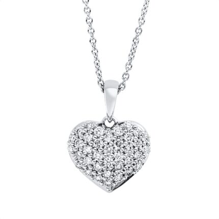 Collier Weißgold 18kt 0,26 Diamantschmuck mit 37 Diamanten - 4N742