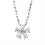 Collier Weißgold 18kt 0,32 Diamantschmuck mit 6 Diamanten - 4N950