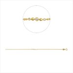 Armband Gelbgold 18kt 0,06 Diamantschmuck mit 3 Diamanten - 5E761