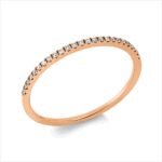 Memoire Rosegold 18kt 0,10 Diamantringe mit 25 Diamanten - 1GC05