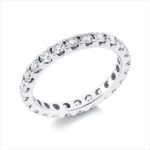 Memoire Weißgold 18kt 1,27 Diamantringe mit 24 Diamanten - 1GO90