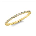Memoire Gelbgold 18kt 0,39 Diamantringe mit 50 Diamanten - 1GT47
