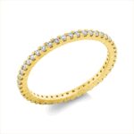 Memoire Gelbgold 18kt 0,39 Diamantringe mit 45 Diamanten - 1HK03