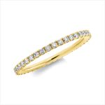 Memoire Gelbgold 18kt 0,53 Diamantringe mit 40 Diamanten - 1K423