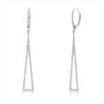 Ohrschmuck Weißgold 18kt 0,37 Diamantschmuck mit 166 Diamanten - 2D406