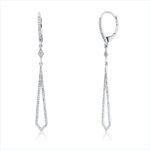 Ohrhänger Weißgold 18kt 0,32 Diamantschmuck mit 140 Diamanten - 2P579