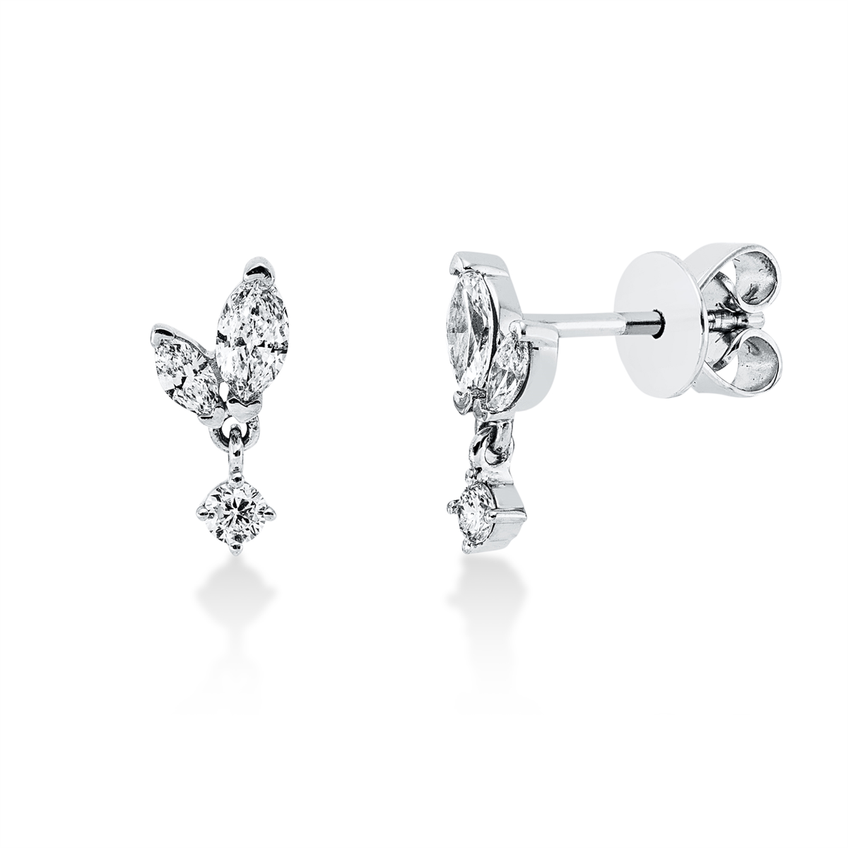 2T775W Ohrstecker Weißgold 18kt 0,33 Diamantschmuck mit 6 Diamanten - 2T775 – Bild 1