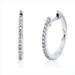 Creolen Weißgold 18kt 0,16 Diamantschmuck mit 32 Diamanten - 2T787