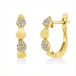 Creolen Gelbgold 18kt 0,13 Diamantschmuck mit 32 Diamanten - 2U149