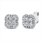 Ohrstecker Weißgold 18kt 0,99 Diamantschmuck mit 42 Diamanten - 2U598