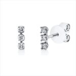 Ohrstecker Weißgold 18kt 0,13 Diamantschmuck mit 6 Diamanten - 2U850
