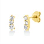 Ohrstecker Gelbgold 18kt 0,30 Diamantschmuck mit 6 Diamanten - 2U901