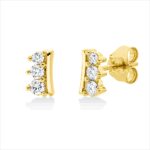 Ohrstecker Gelbgold 18kt 0,23 Diamantschmuck mit 6 Diamanten - 2U915