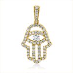 Anhänger Gelbgold 18kt 0,52 Diamantschmuck mit 57 Diamanten - 3H945