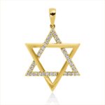 Anhänger Gelbgold 18kt 0,37 Diamantschmuck mit 33 Diamanten - 3H953