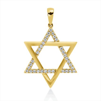 Anhänger Gelbgold 18kt 0,37 Diamantschmuck mit 33 Diamanten - 3H953