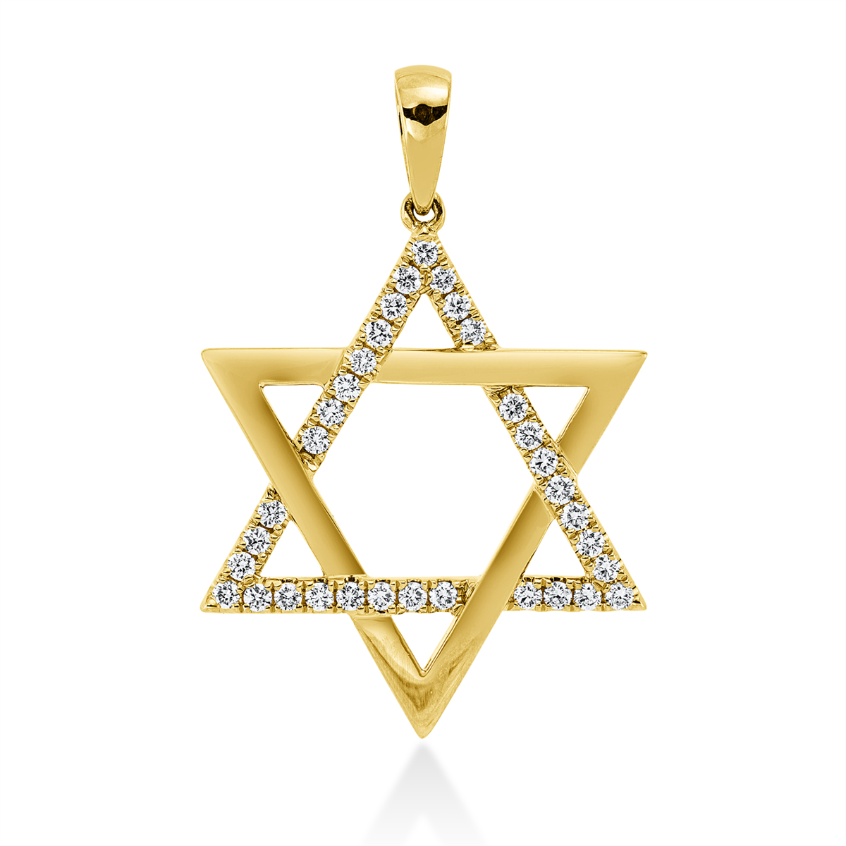 3H953G Anhänger Gelbgold 18kt 0,37 Diamantschmuck mit 33 Diamanten - 3H953 – Bild 1