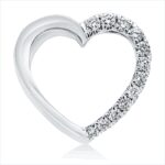 Anhänger Weißgold 18kt 0,07 Diamantschmuck mit 12 Diamanten - 3H988