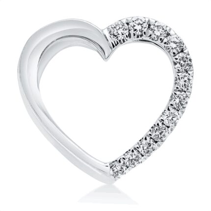 Anhänger Weißgold 18kt 0,07 Diamantschmuck mit 12 Diamanten - 3H988