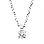 Collier 4er-Krappe Weißgold 18kt 0,14 Diamantschmuck mit 1 Diamanten - 4N892