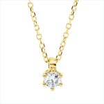 Collier 6er-Krappe Gelbgold 18kt 0,14 Diamantschmuck mit 1 Diamanten - 4N894