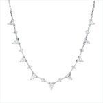 Collier Weißgold 18kt 1,10 Diamantschmuck mit 17 Diamanten - 4O077