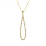 Collier Gelbgold 18kt 0,16 Diamantschmuck mit 63 Diamanten - 4O306