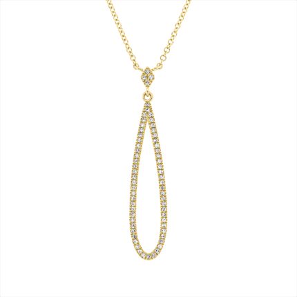 Collier Gelbgold 18kt 0,16 Diamantschmuck mit 63 Diamanten - 4O306