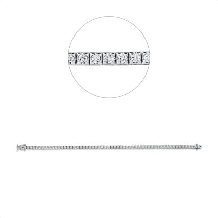 Armband Weißgold 18kt 2,05 Diamantschmuck mit 57 Diamanten - 5F334