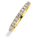 Memoire Gelbgold 18kt 0,80 Diamantringe mit 32 Diamanten - 1A901