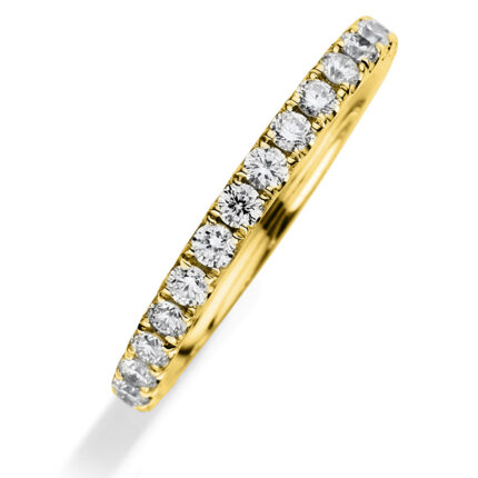 Memoire Gelbgold 18kt 0,80 Diamantringe mit 33 Diamanten - 1A901