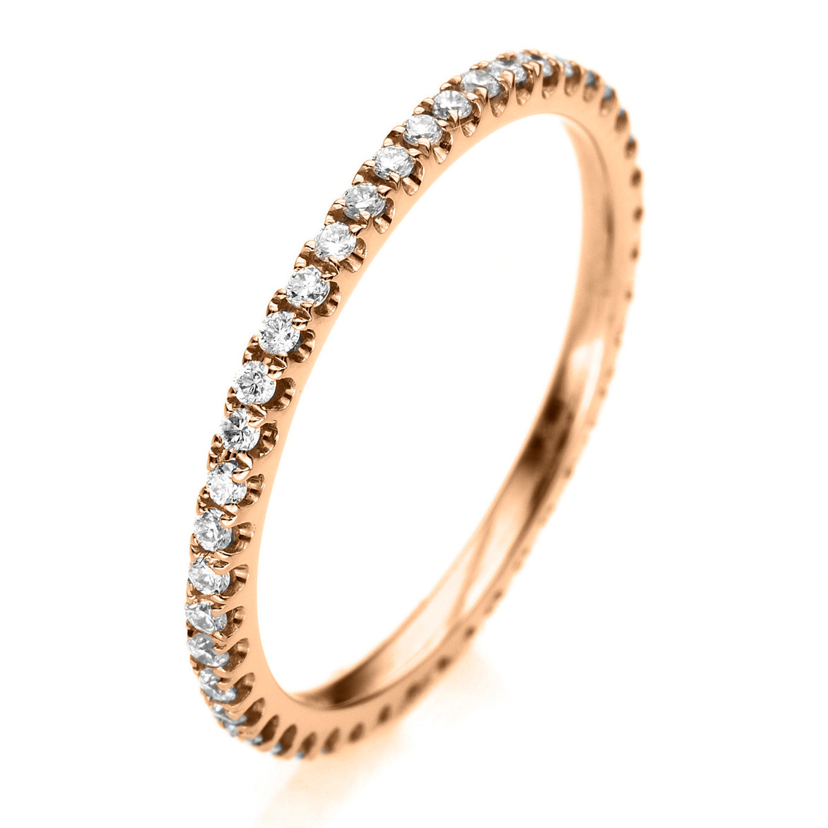 1A901R Memoire Rosegold 18kt 0,83 Diamantringe mit 33 Diamanten - 1A901 – Bild 1