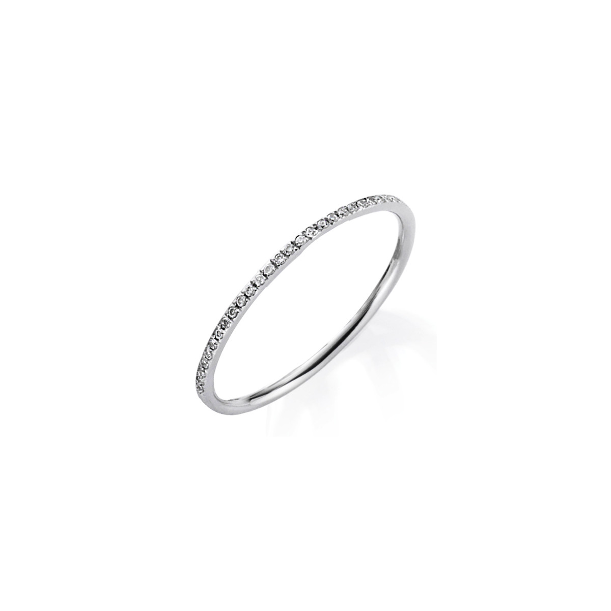 1C355W Memoire Weißgold 18kt 0,11 Diamantringe mit 25 Diamanten - 1C355 – Bild 1