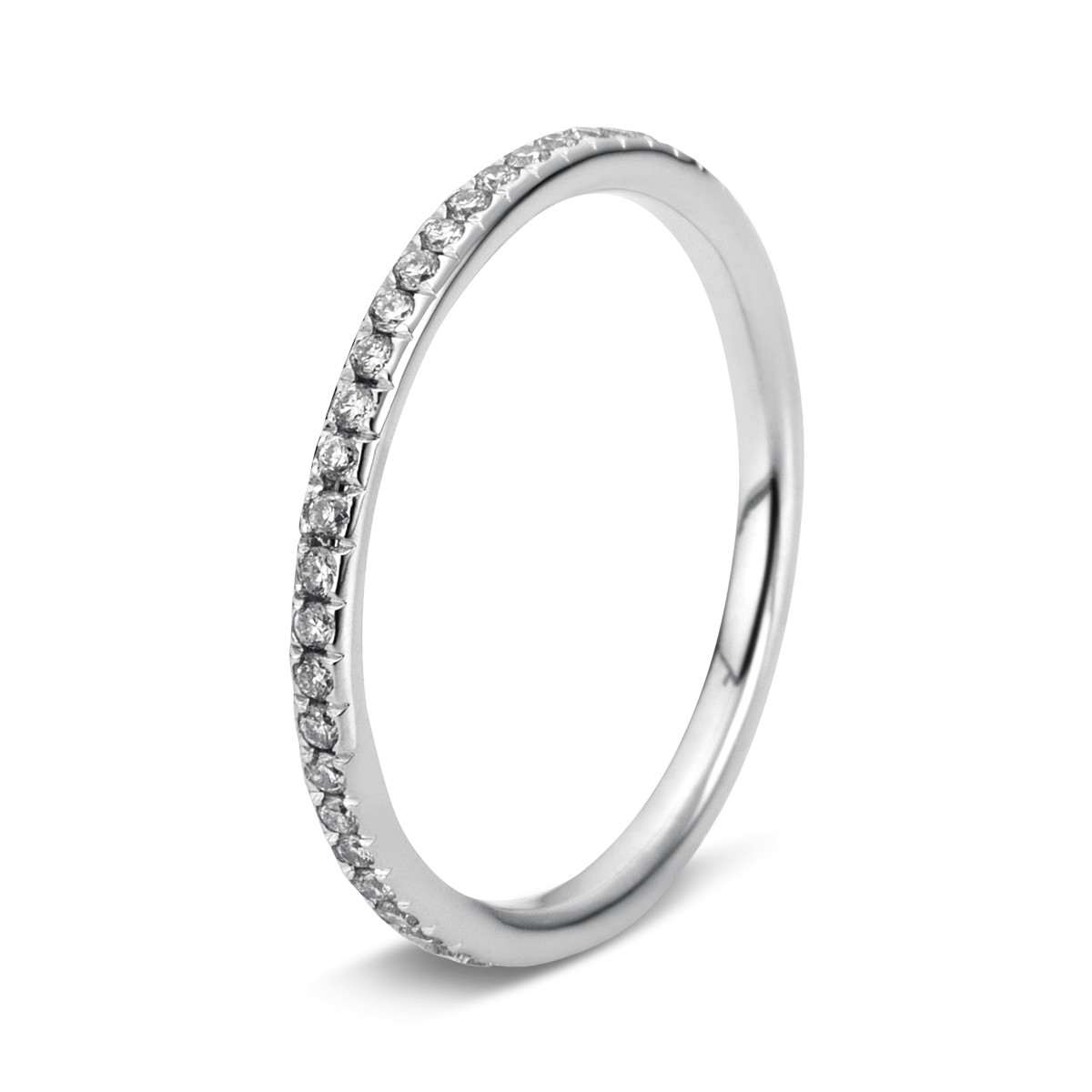 1C372W Memoire Weißgold 18kt 0,29 Diamantringe mit 50 Diamanten - 1C372 – Bild 1