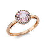 Farbstein Rosegold 18kt 0,10 Diamantringe Farbstein 1,4 ct - 1CD77