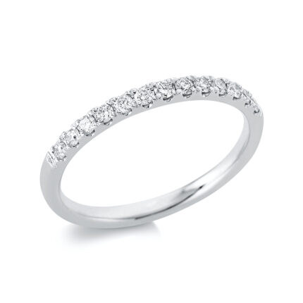 Memoire Weißgold 18kt 0,24 Diamantringe mit 13 Diamanten - 1CG37