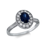 Farbstein Weißgold 18kt 0,80 Diamantringe Farbstein 1,31 ct - 1CY66