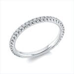 Memoire Weißgold 18kt 0,30 Diamantringe mit 34 Diamanten - 1HJ09