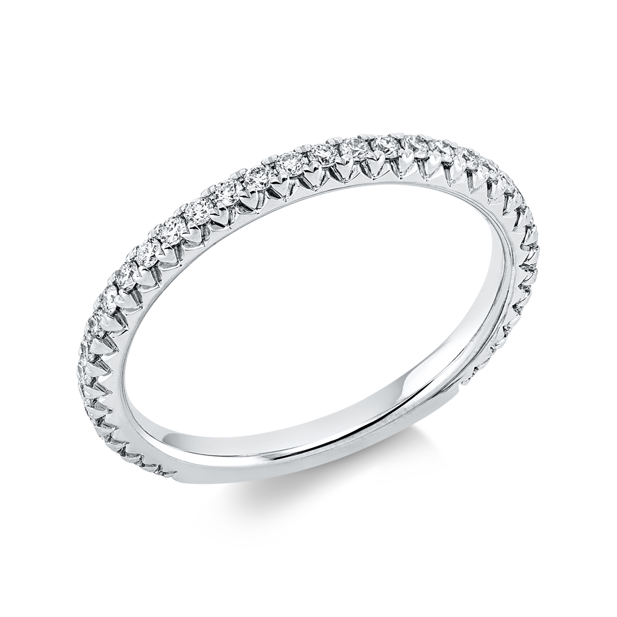 1HJ09W Memoire Weißgold 18kt 0,30 Diamantringe mit 34 Diamanten - 1HJ09 – Bild 1