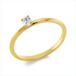 Solitaeire 4er-Krappe Gelbgold 18kt 0,15 Diamantringe mit 1 Diamanten - 1HM78